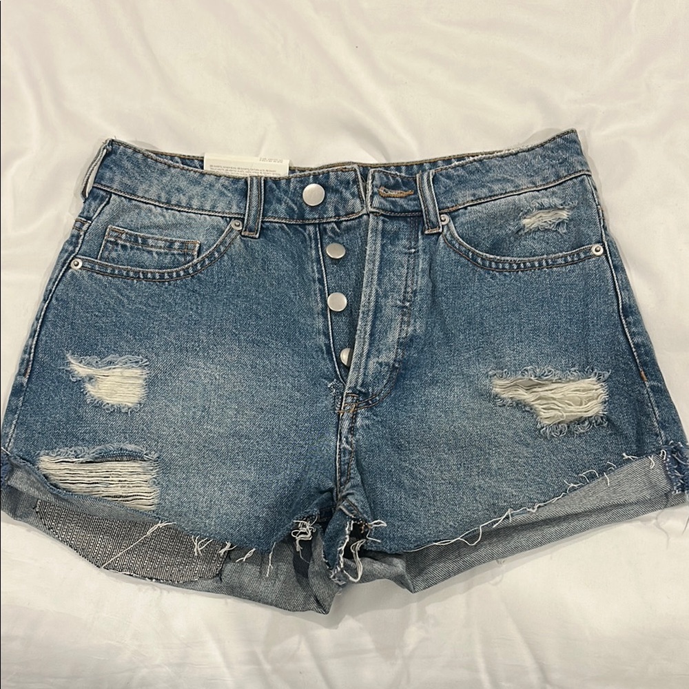 Denim Distressed Women's Shorts